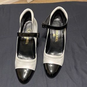 Silver and black Chanel